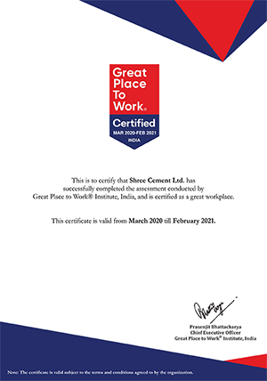 Great Place to Work Certified by GPTW India ® 2020