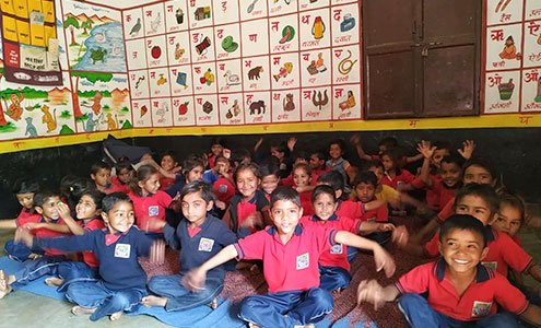 Aanganwadi support programme for pre-primary education