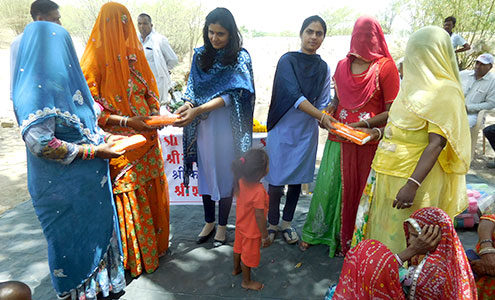 Menstrual health awareness and sanitary napkin distribution