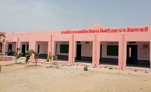 Renovation of government school, Nimbeti Village, Rajasthan